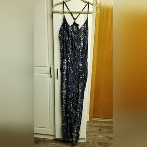 🍭Chic by Jacob snakeskin print jumpsuit